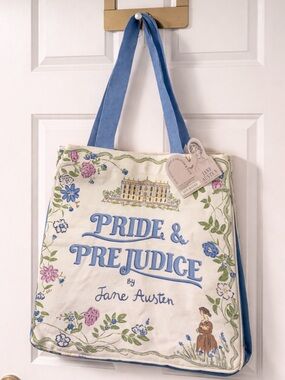 NWT Pride and Prejudice by Jane Austen Canvas Tote Bag Viral!